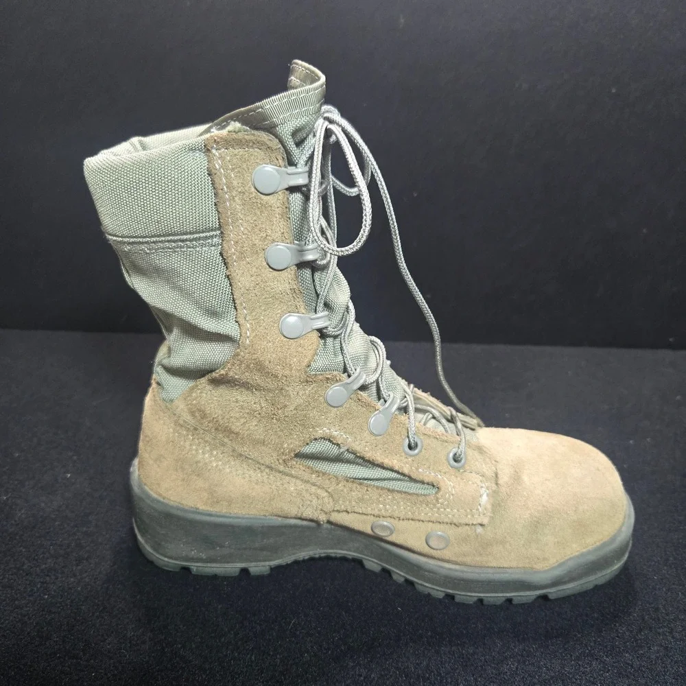 Belleville F600 ST Sage Green Steel Toe Flight Boots US Air Force Size 6.0 R